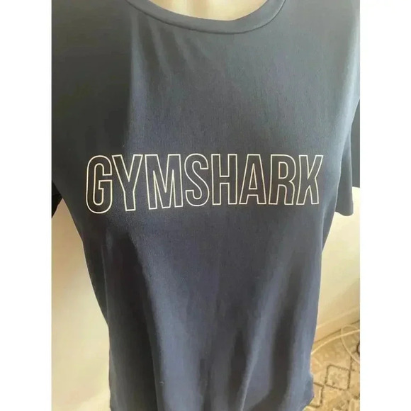 Women's Gymshark‎ Blue T-Shirt Size M GUC Lululemon - Picture 2 of 7